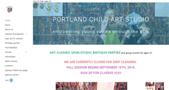 Desktop Screenshot of portlandchildart.org